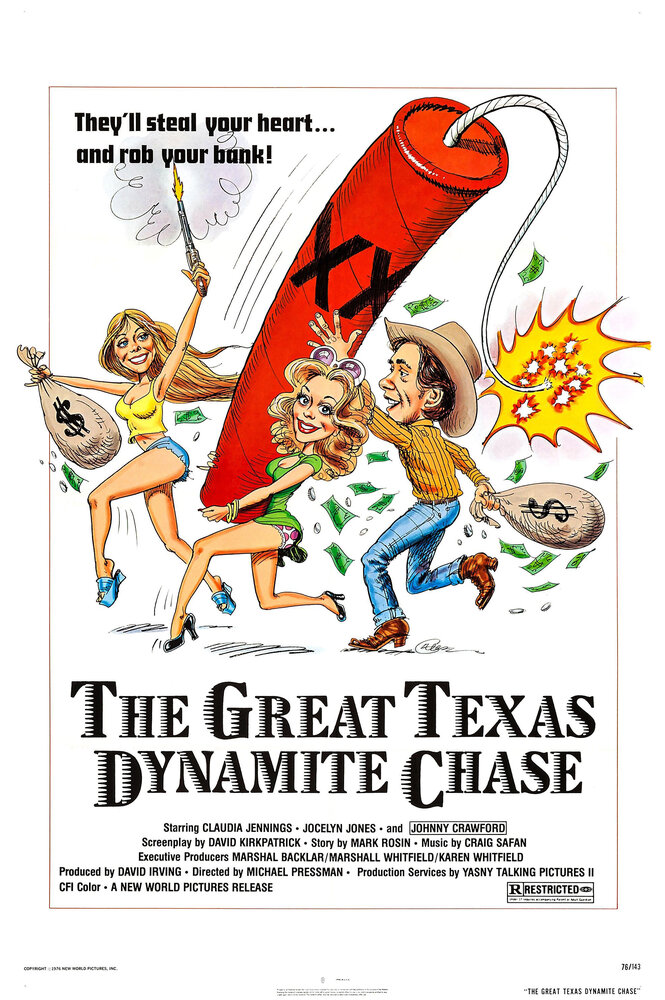 Великая техасская погоня с динамитом (1976) постер